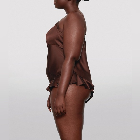 SKIMS Silk Teddy/ Lingerie | Color: Cocoa | NEW/NWT🤎🧸🤎🐻🤎 - Picture 5 of 12